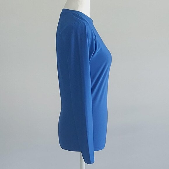 O'Neill Women's Basic Skins UPF 50+ Long Sleeve Rash Guard Blue XSmall NWOT - Picture 6 of 7
